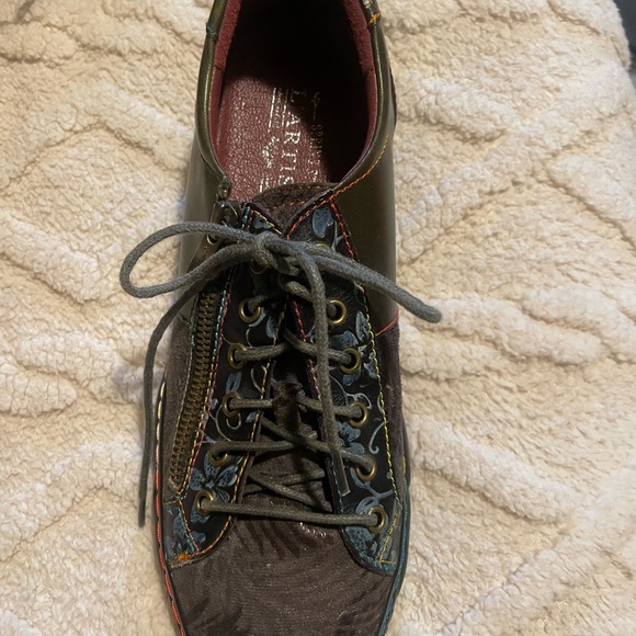 L'ARTISTE Olive Lace-Up Shoes 41 Danli-Grym like new - Picture 3 of 12
